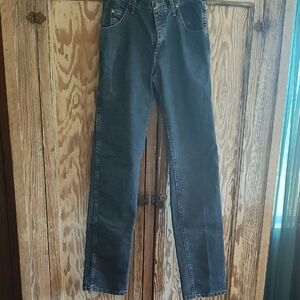 Wrangler Men's Dark Blue Straight Jeans